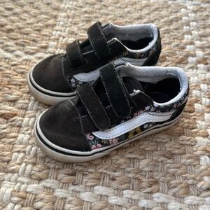 Vans floral velcro sneakers